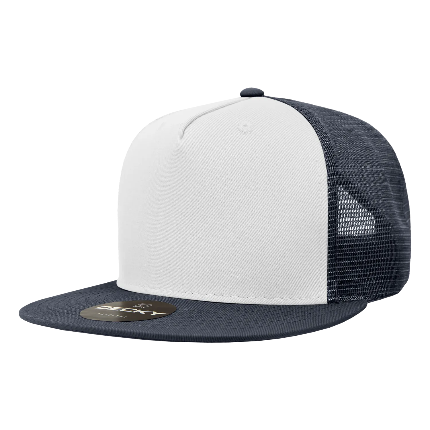 Decky 1040 Blank 5 Panel Trucker Snapback Hat - CASE Pricing