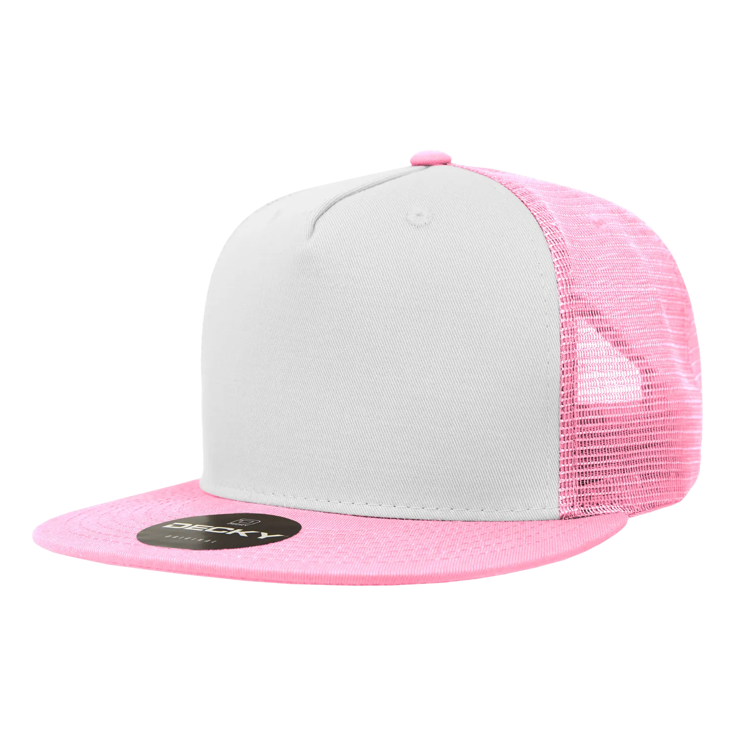 Decky 1040 Blank 5 Panel Trucker Snapback Hat - CASE Pricing