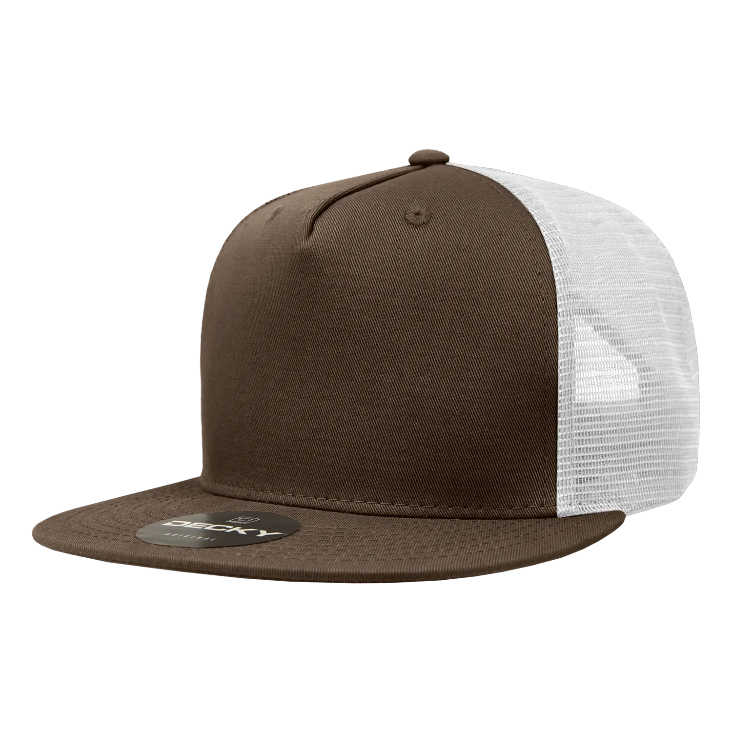 Decky 1040 Blank 5 Panel Trucker Snapback Hat - CASE Pricing