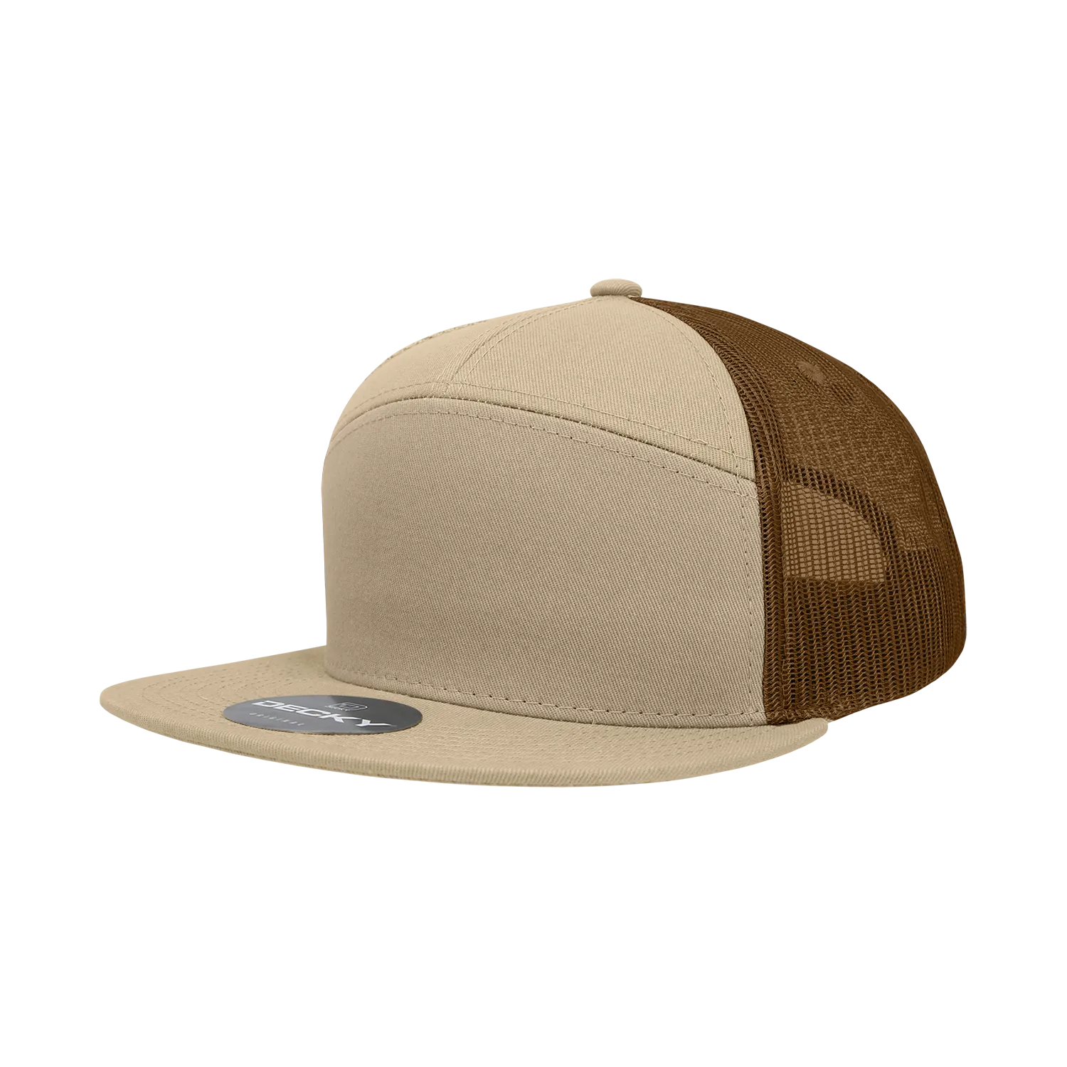 Decky 1133 7 Panel High Profile Structured Cotton Blend Trucker Hat - PALLET Pricing