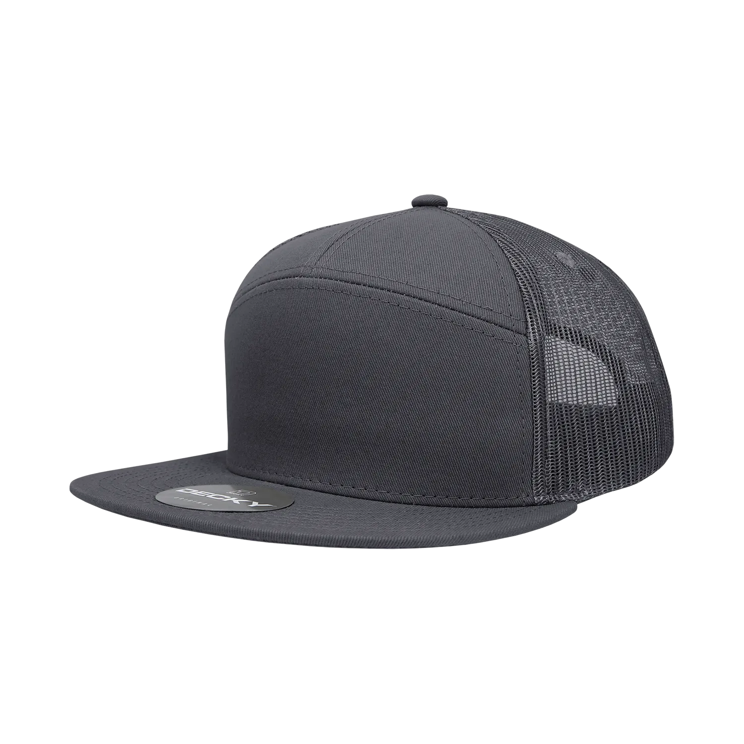 Decky 1133 7 Panel High Profile Structured Cotton Blend Trucker Hat - PALLET Pricing