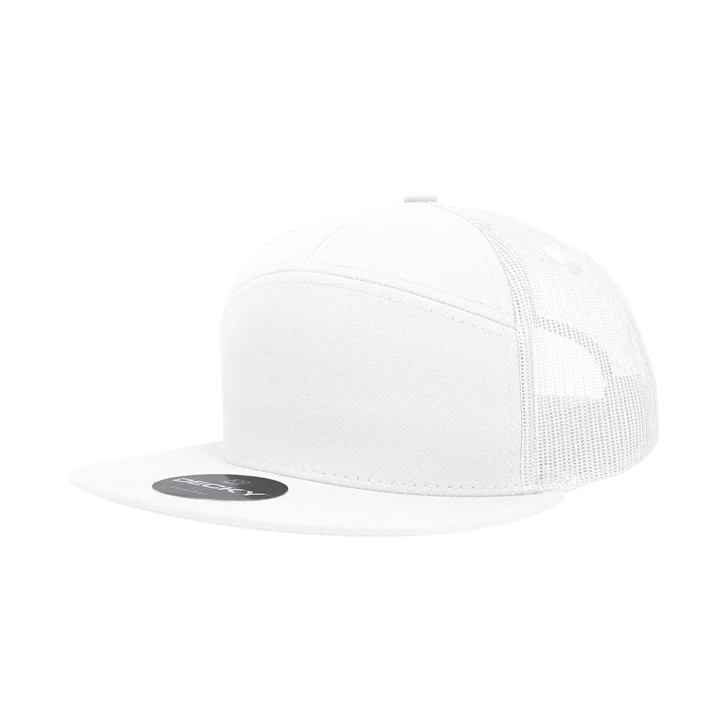 Decky 1133 7 Panel High Profile Structured Cotton Blend Trucker Hat - PALLET Pricing