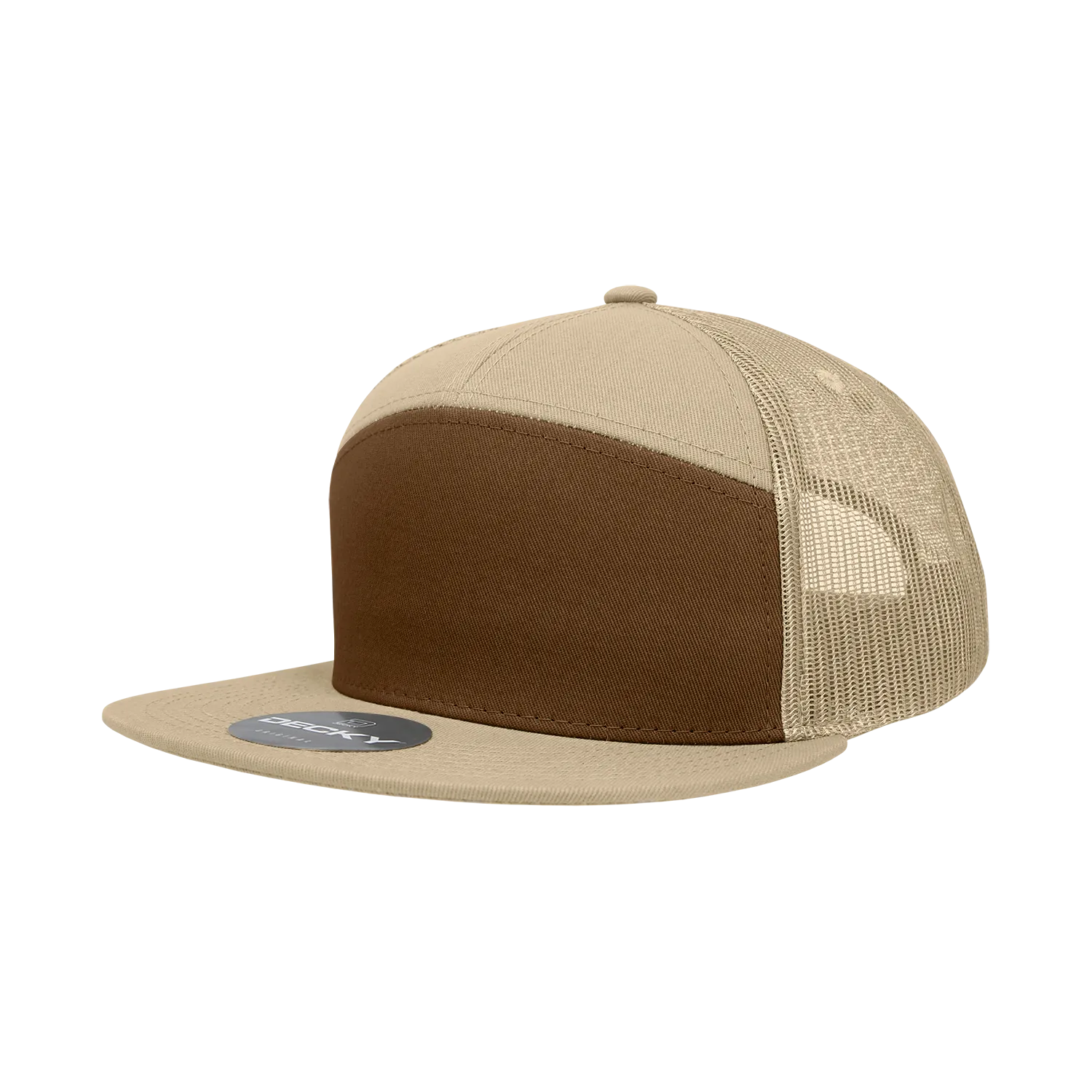 Decky 1133 7 Panel High Profile Structured Cotton Blend Trucker Hat - PALLET Pricing
