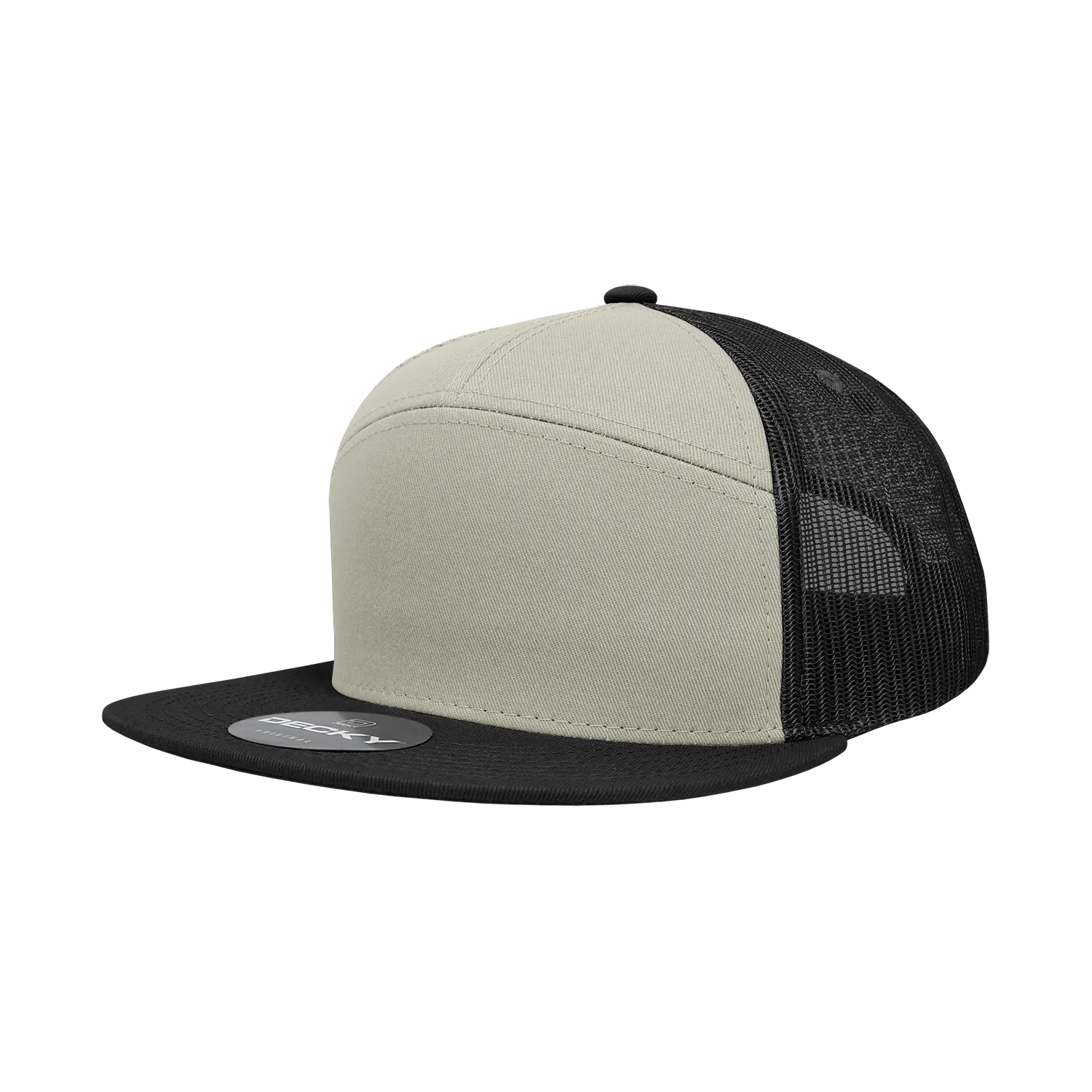 Decky 1133 7 Panel High Profile Structured Cotton Blend Trucker Hat - PALLET Pricing