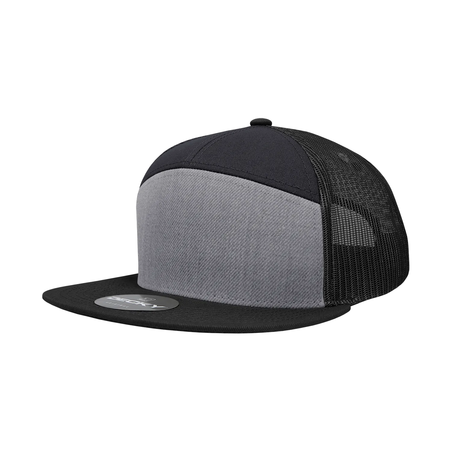 Decky 1133 7 Panel High Profile Structured Cotton Blend Trucker Hat - PALLET Pricing