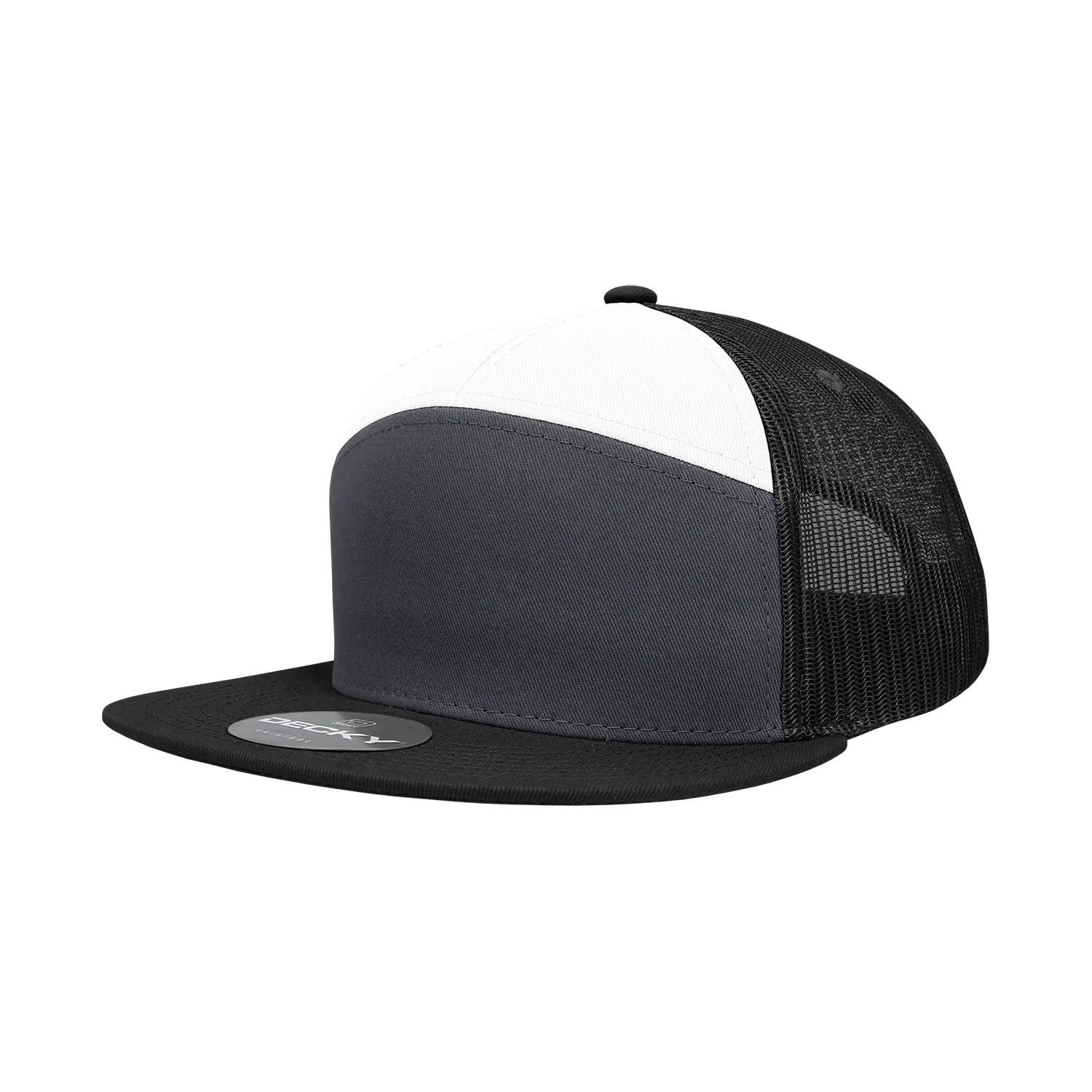 Decky 1133 7 Panel High Profile Structured Cotton Blend Trucker Hat - PALLET Pricing