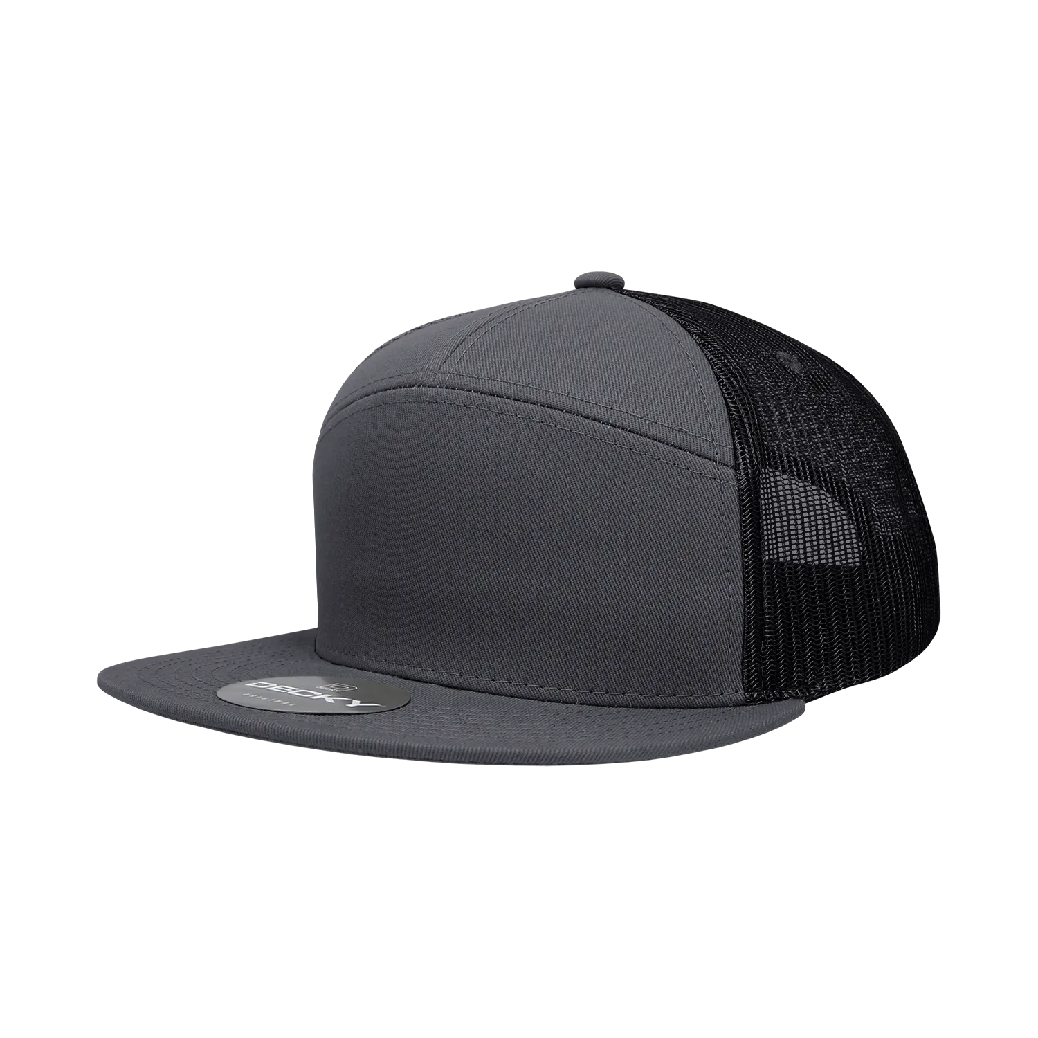 Decky 1133 7 Panel High Profile Structured Cotton Blend Trucker Hat - PALLET Pricing