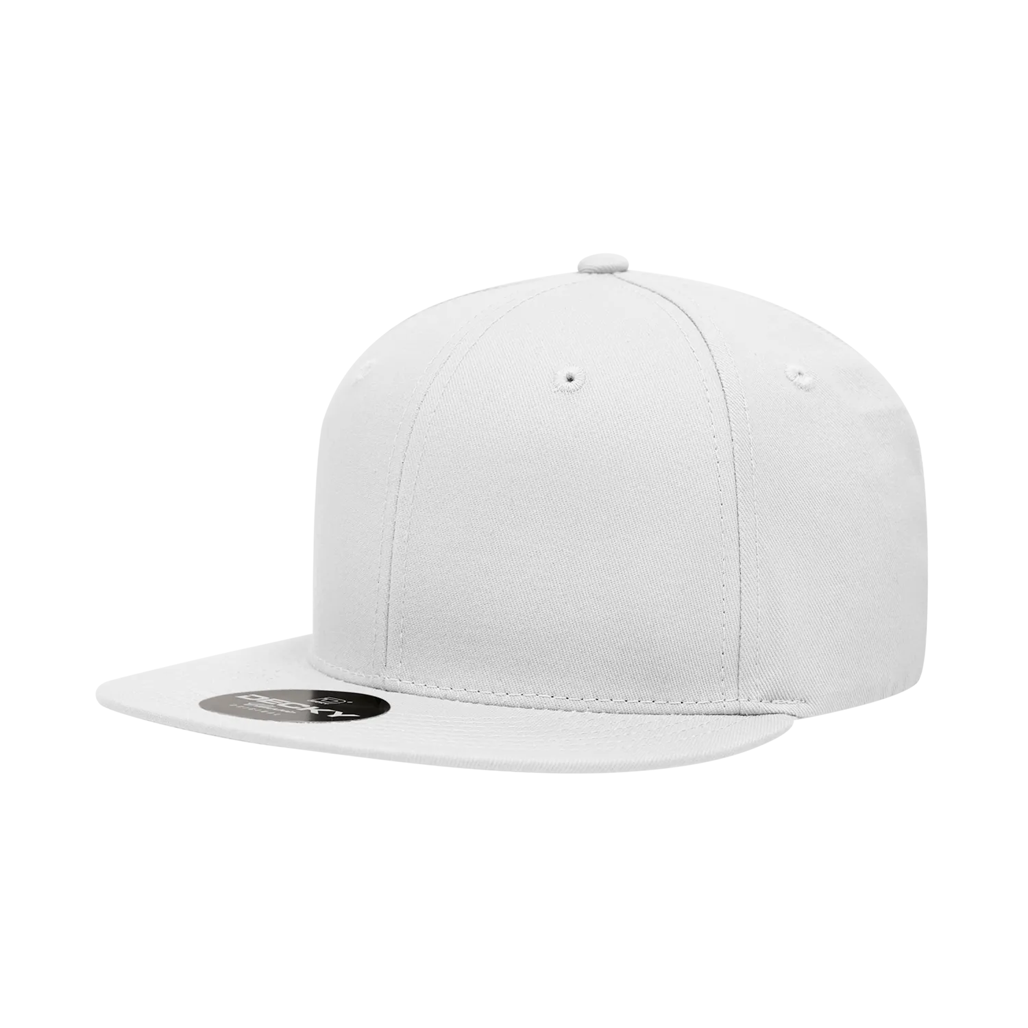 Decky 361 - Cotton Snapback Hat, Flat Bill Cap