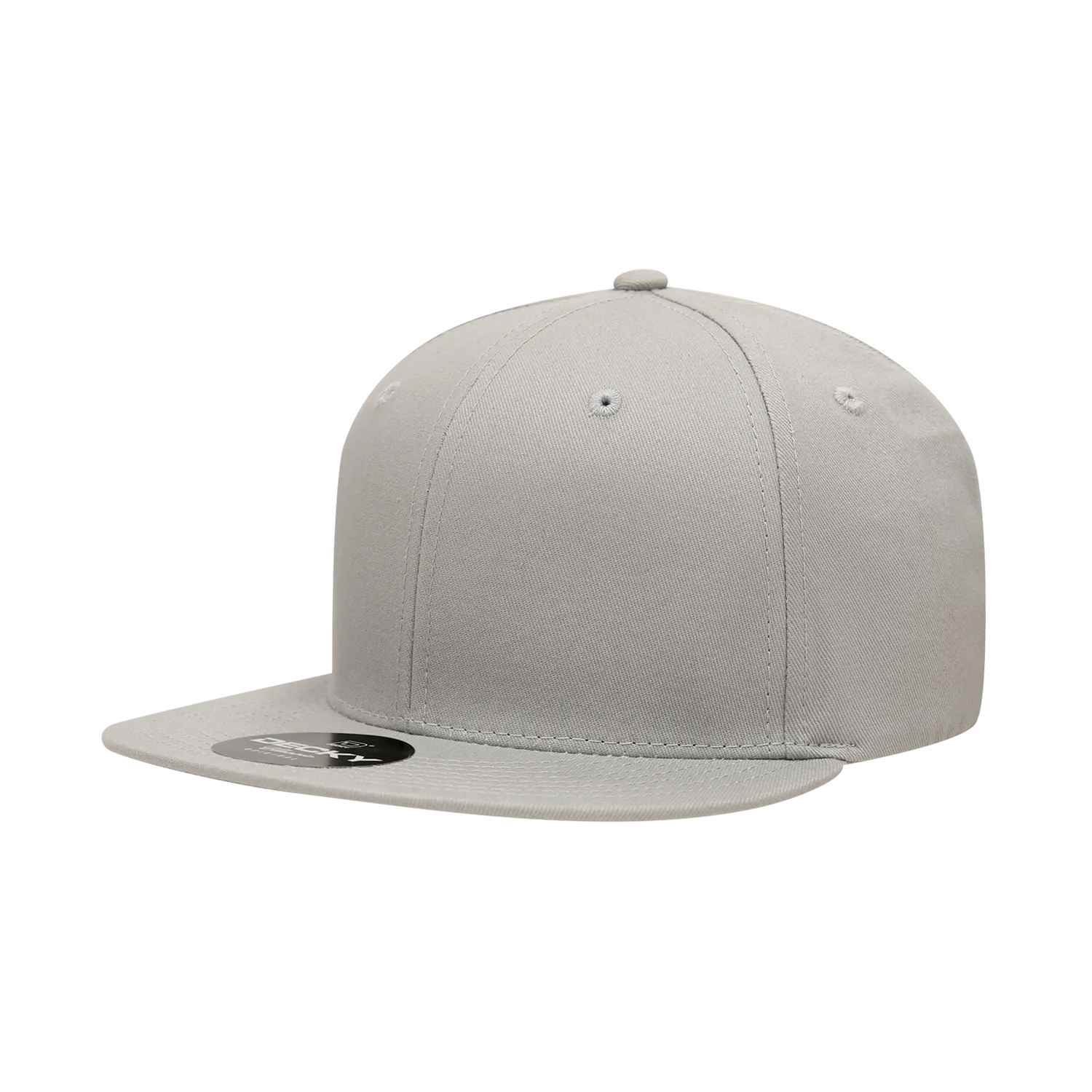Decky 361 - Cotton Snapback Hat, Flat Bill Cap