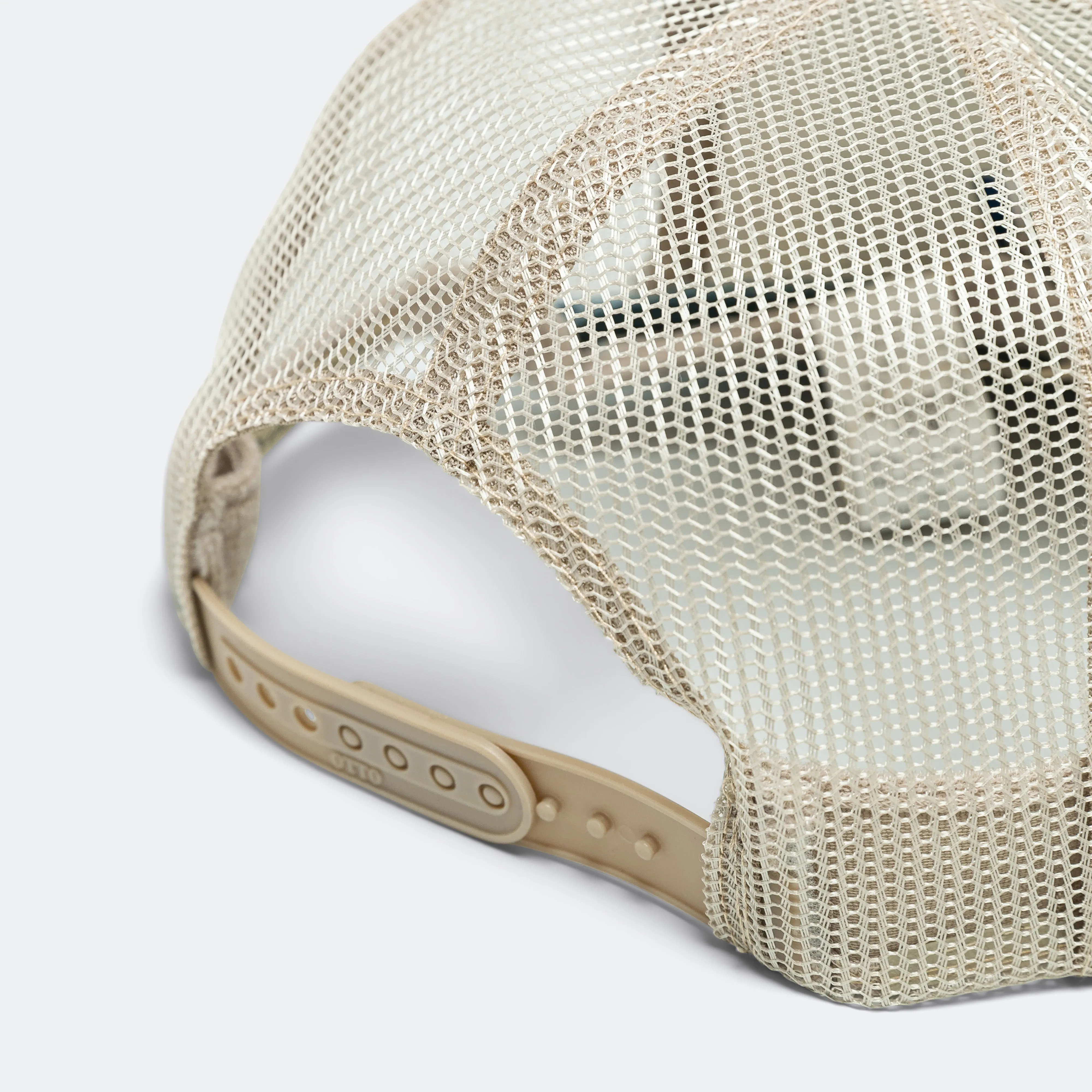 DENIM REPAIR SERVICE Denim Re-Construct Trucker Cap - Beige