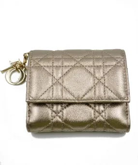 Dior Champagne Gold Lotus Wallet AWL4333