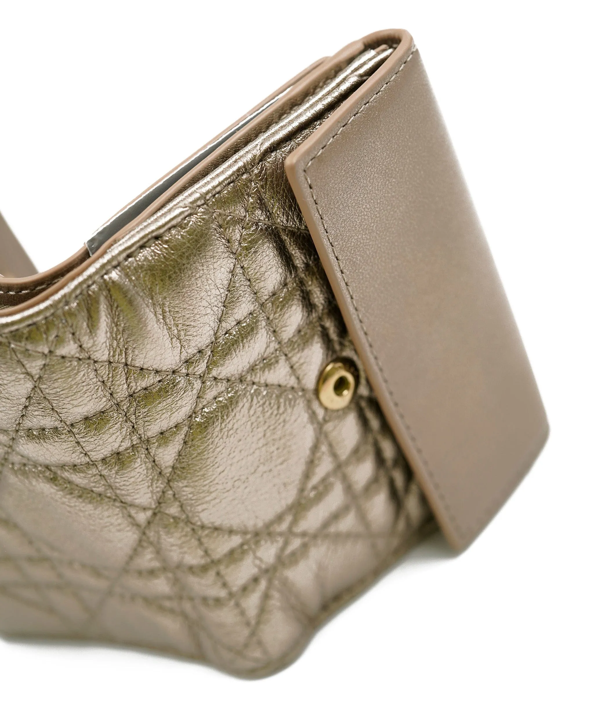 Dior Champagne Gold Lotus Wallet AWL4333