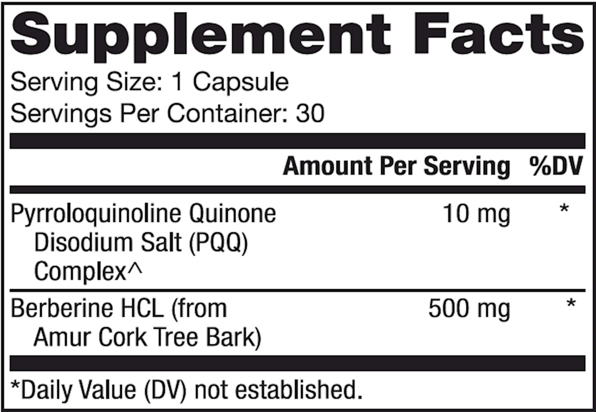 Dr. Mercola Berberine and MicroPQQ 30 caps