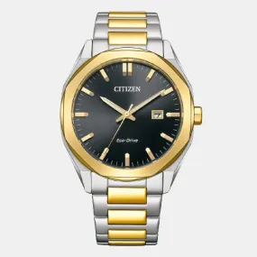 Eco-Drive Men's Analog Stainless Steel Watch BM7604-80E