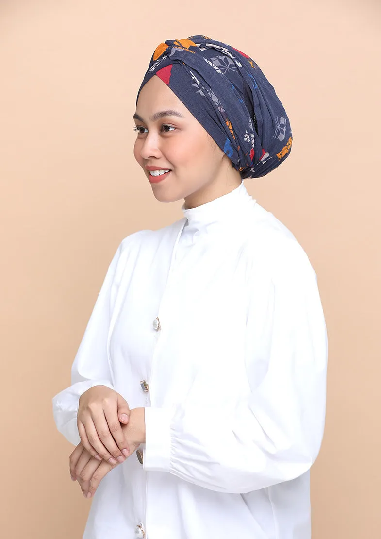 Fanous- Cap Shawl- Mosaic Chiffon