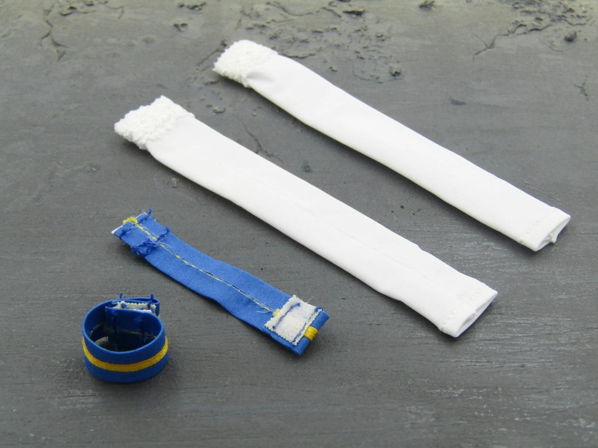 Female Sailor Rabbit - White Gloves w/Blue & Gold Armbands