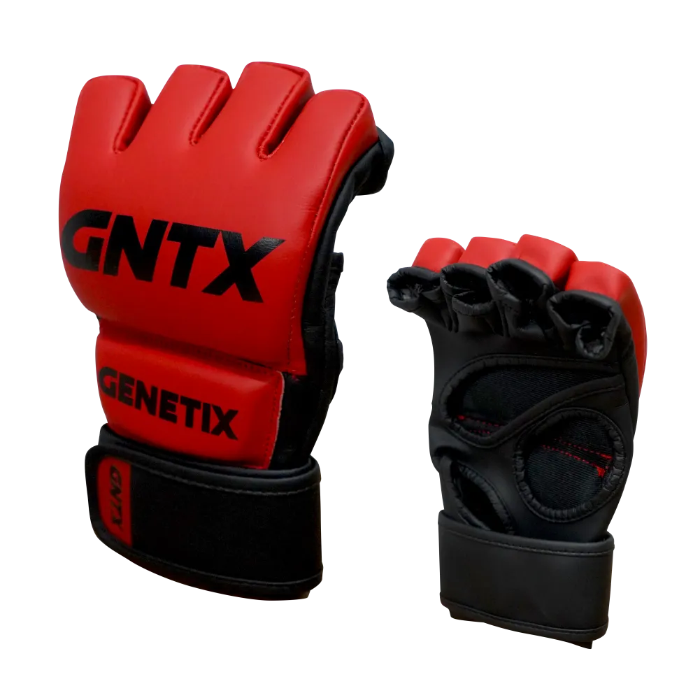 GENETIX COMBAT GNTX MMA GLOVES MG1 BlackRed