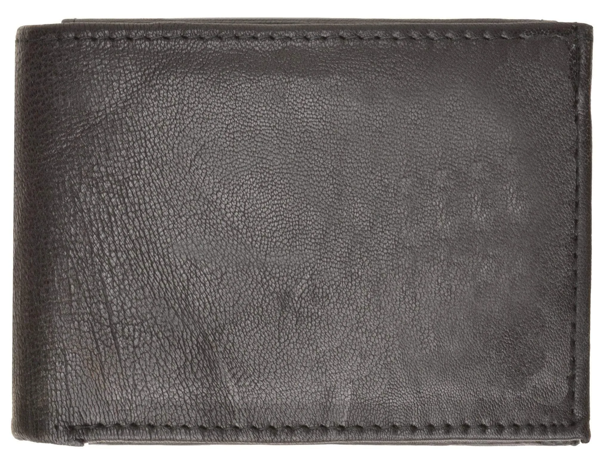 Genuine Leather Bifold Mens Wallet W/Flip-up I.D. Window 786