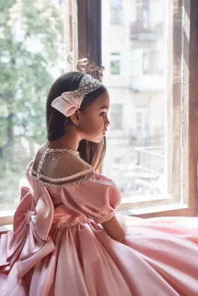 Girls Crystal Bow Headband