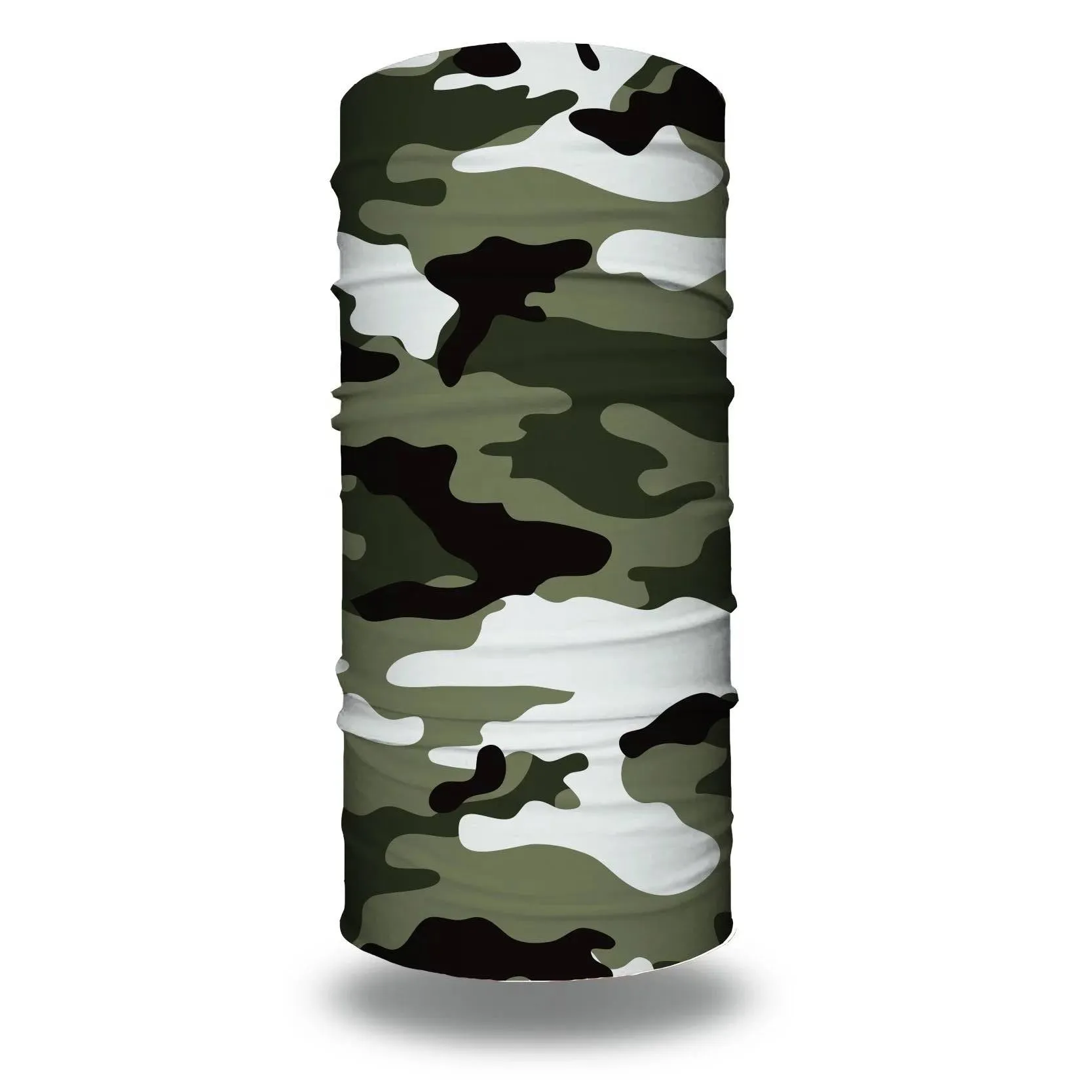 Green Camo Face Mask, Neck Gaiter