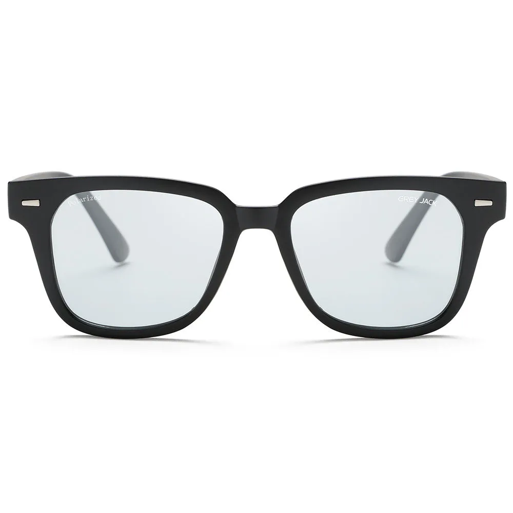 GREY JACK Square Polarized TR90 Frame UV400 Sunglasses for Men Women 1919