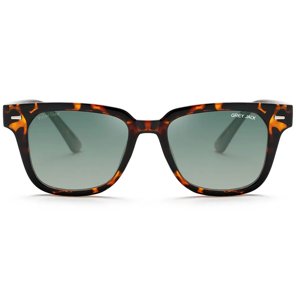 GREY JACK Square Polarized TR90 Frame UV400 Sunglasses for Men Women 1919