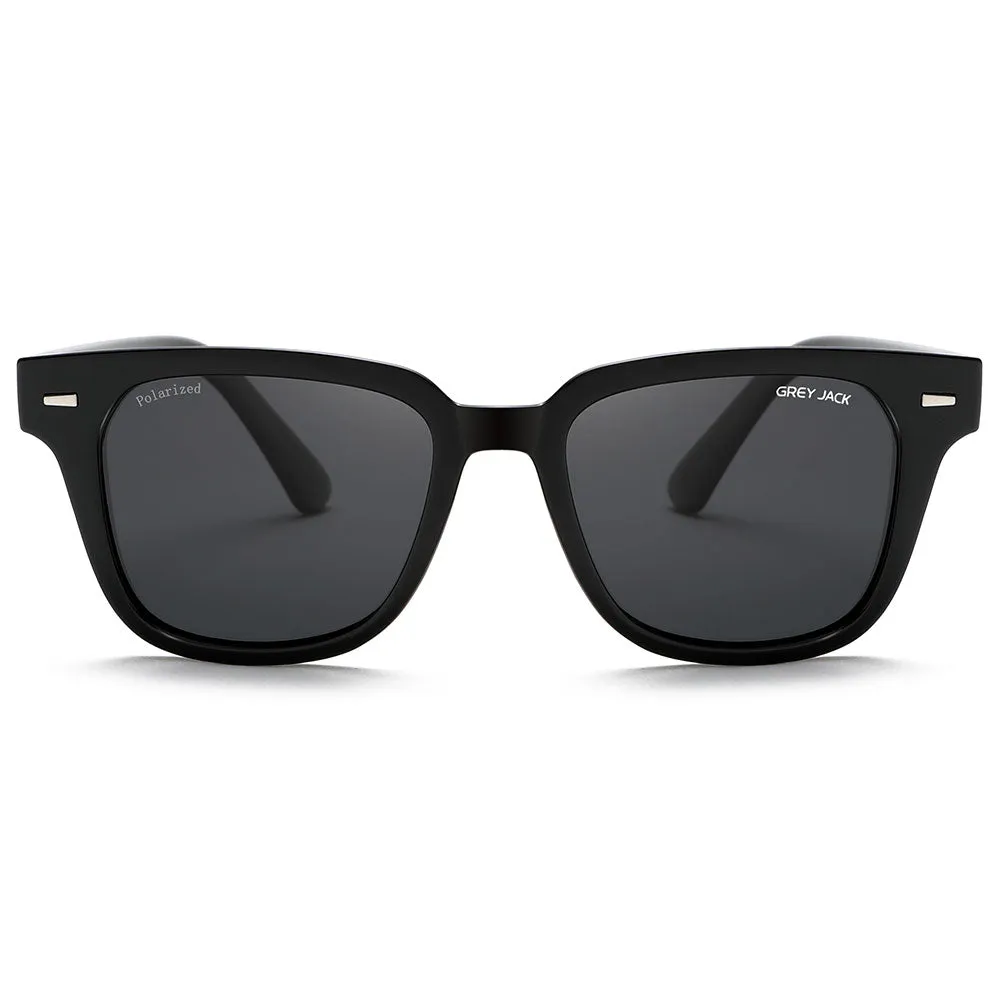 GREY JACK Square Polarized TR90 Frame UV400 Sunglasses for Men Women 1919
