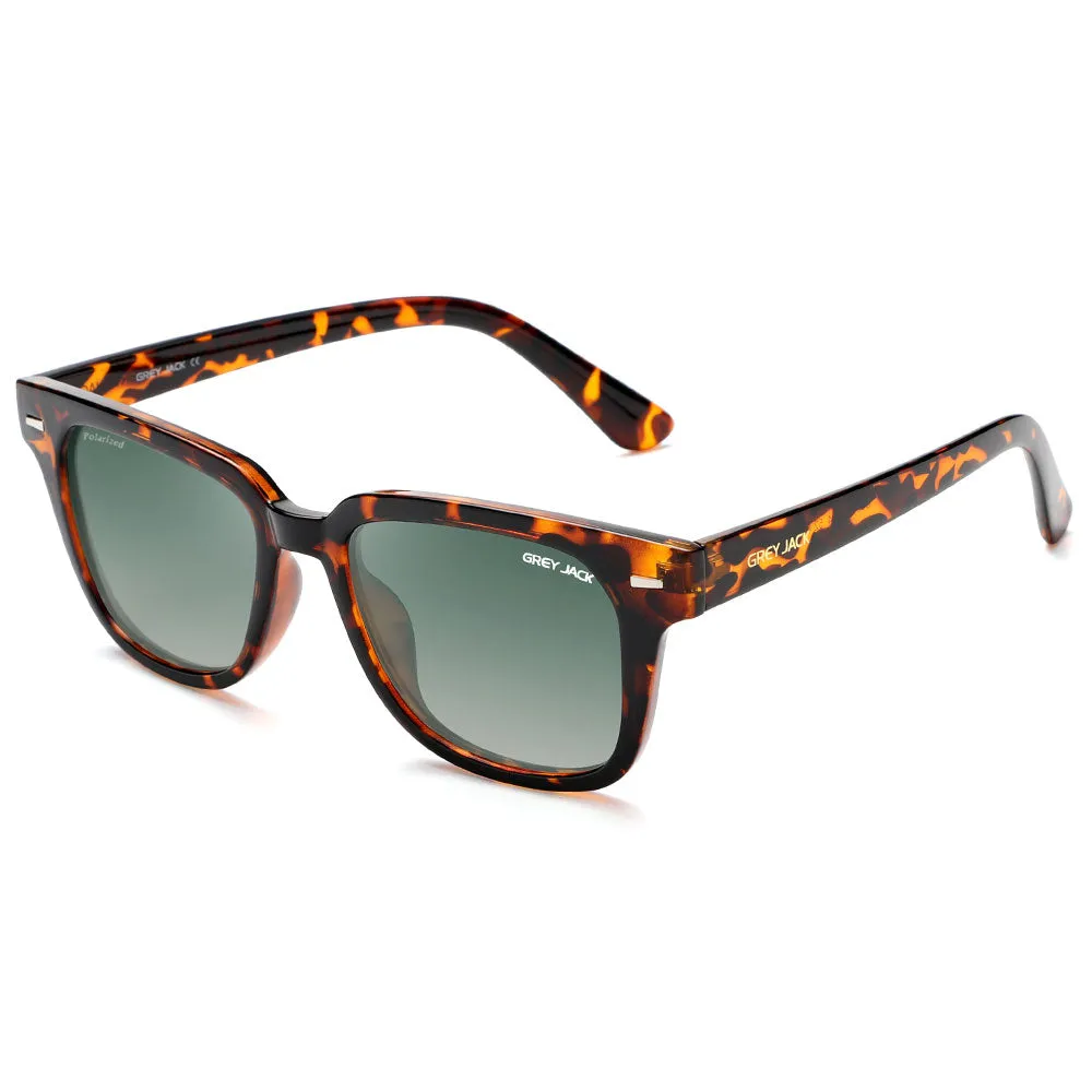 GREY JACK Square Polarized TR90 Frame UV400 Sunglasses for Men Women 1919