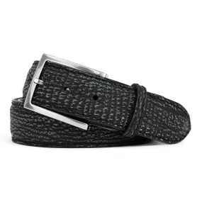 GREY SUEDE SHARK CUSTOM BELT
