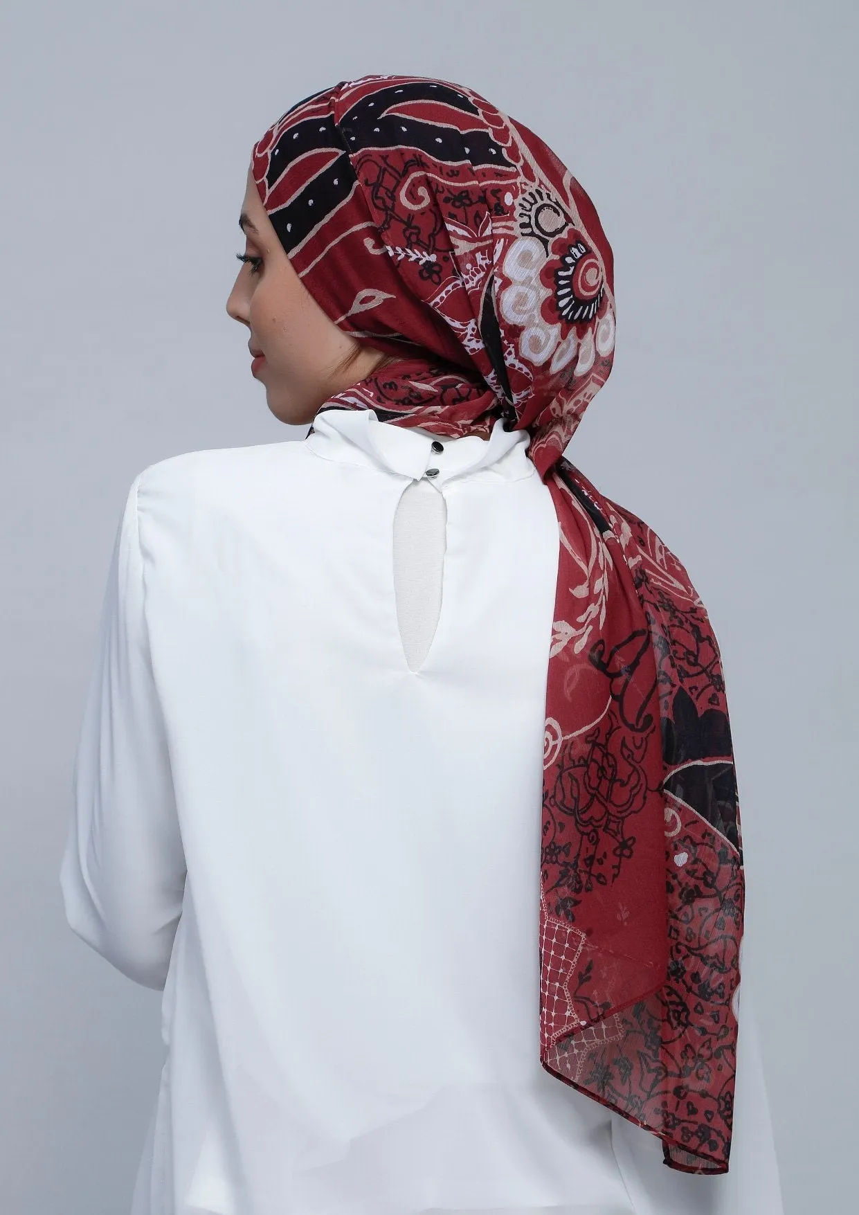 Integrity- Cap Shawl- Crinkled Chiffon