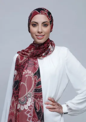 Integrity- Cap Shawl- Crinkled Chiffon