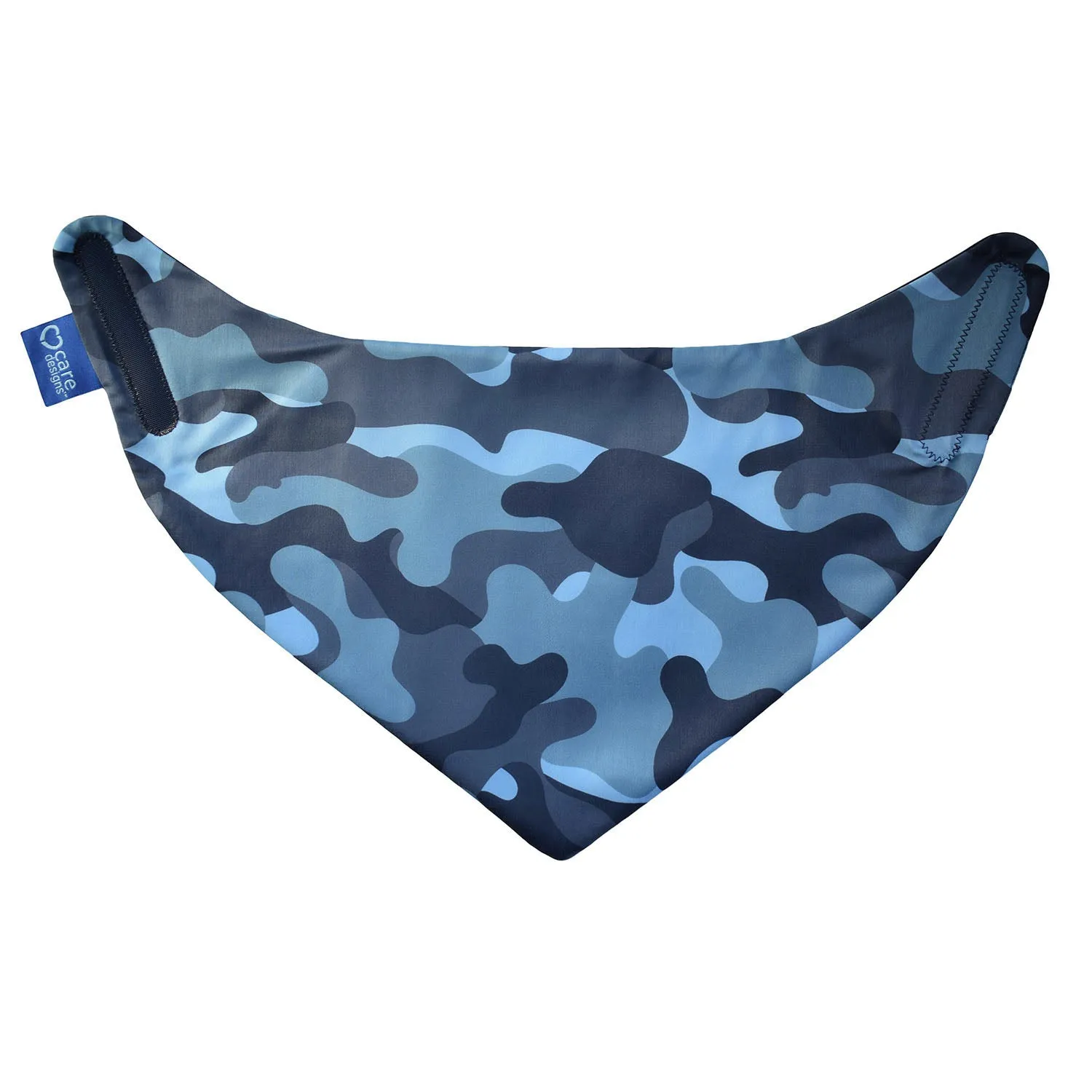 Junior Neckerchief style dribble bib - Blue Camouflage