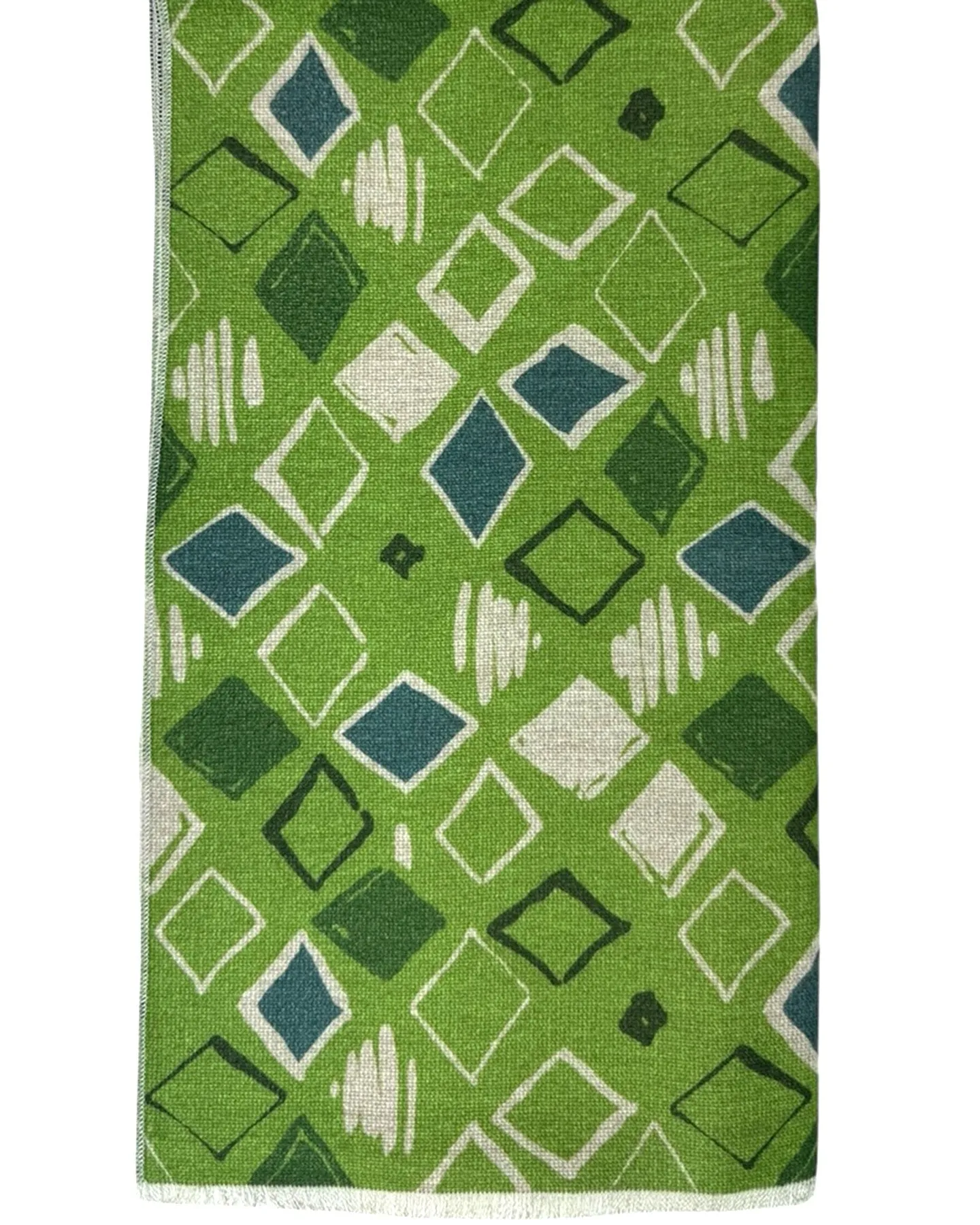 Kiton Silk Scarf Green Design