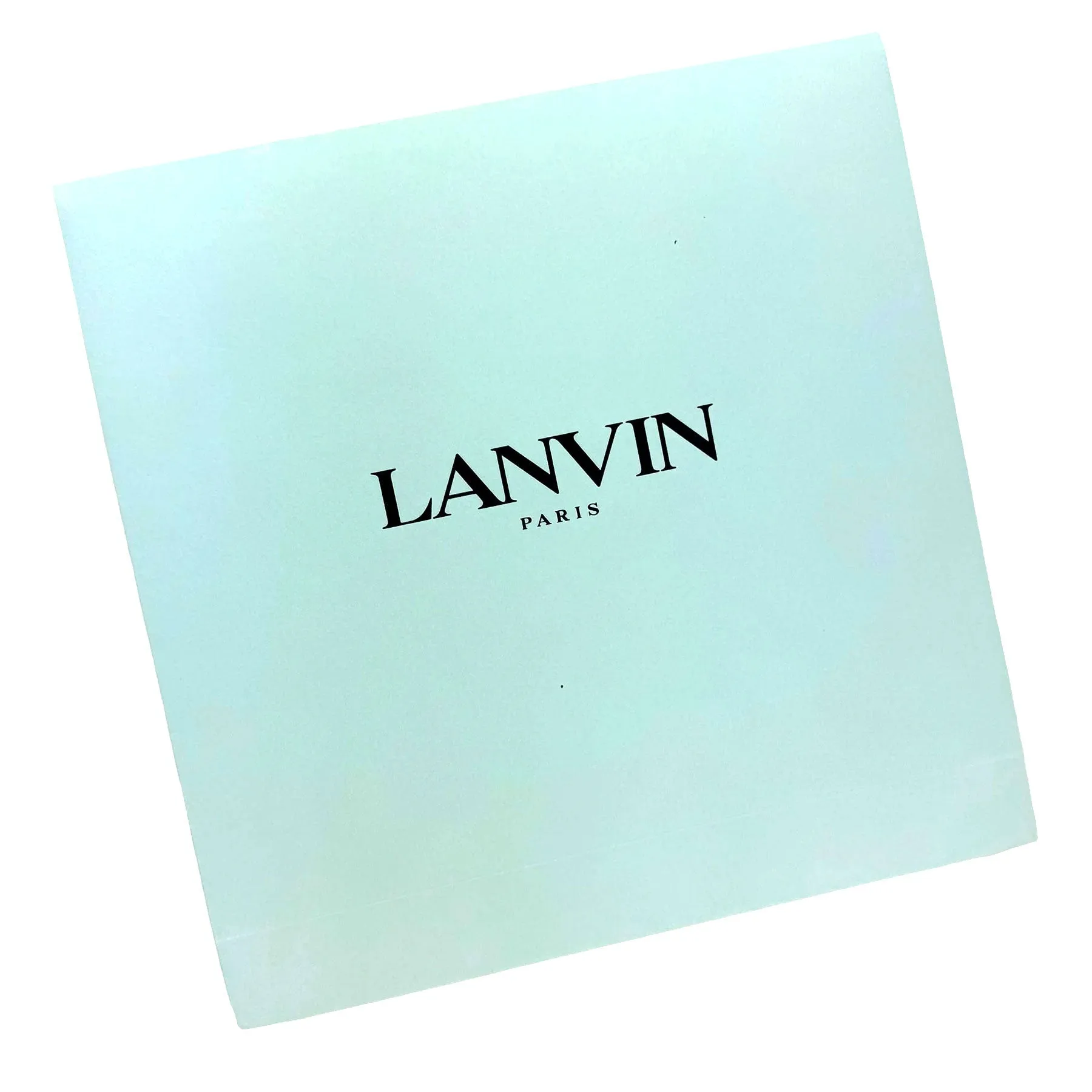 Lanvin Scarf Taupe Island Logo Design - Extra Large Square Wool Silk Wrap