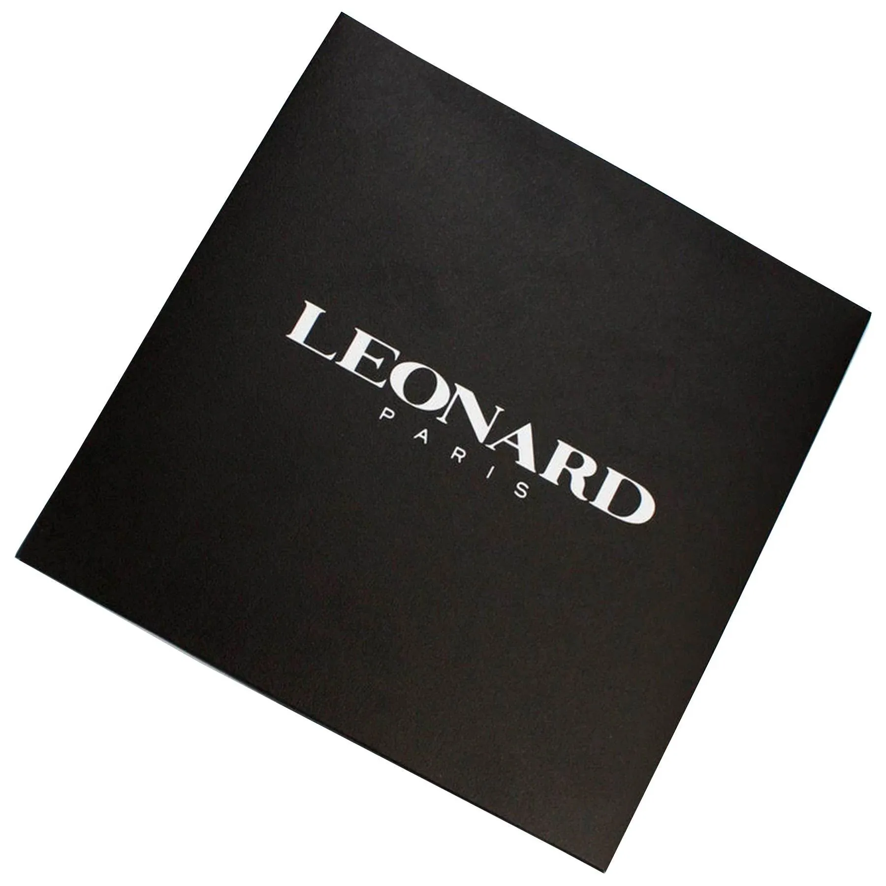 Leonard Paris Scarf Black White Design - Chiffon Silk Shawl - FINAL SALE