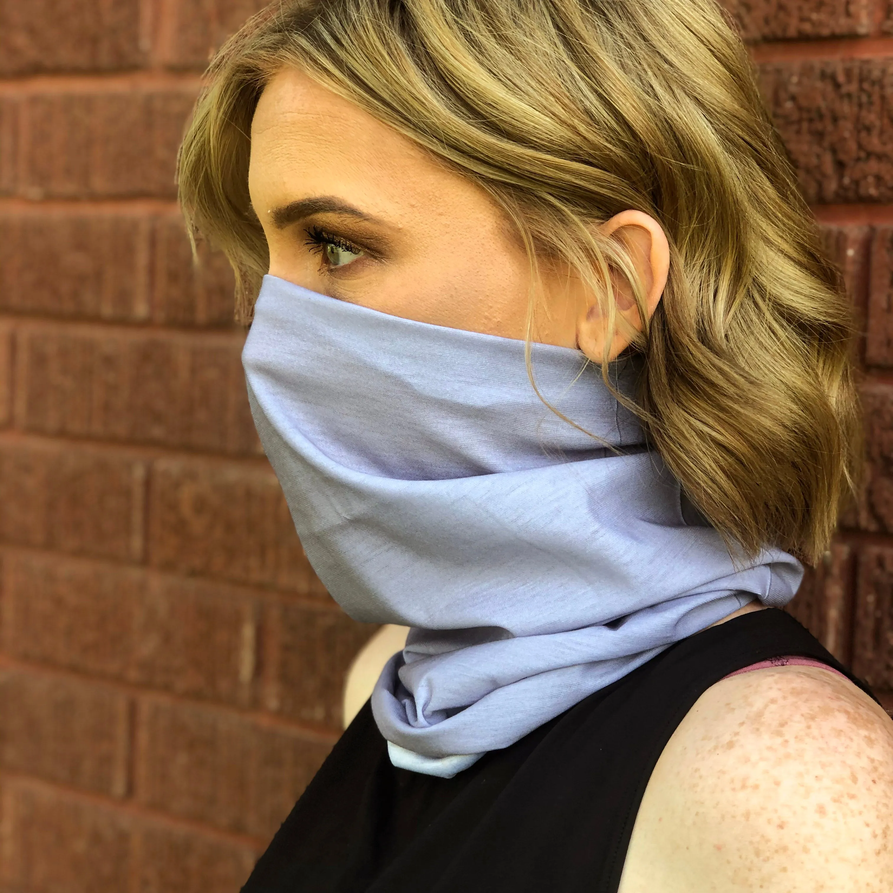 Light Grey Face Mask, Neck Gaiter
