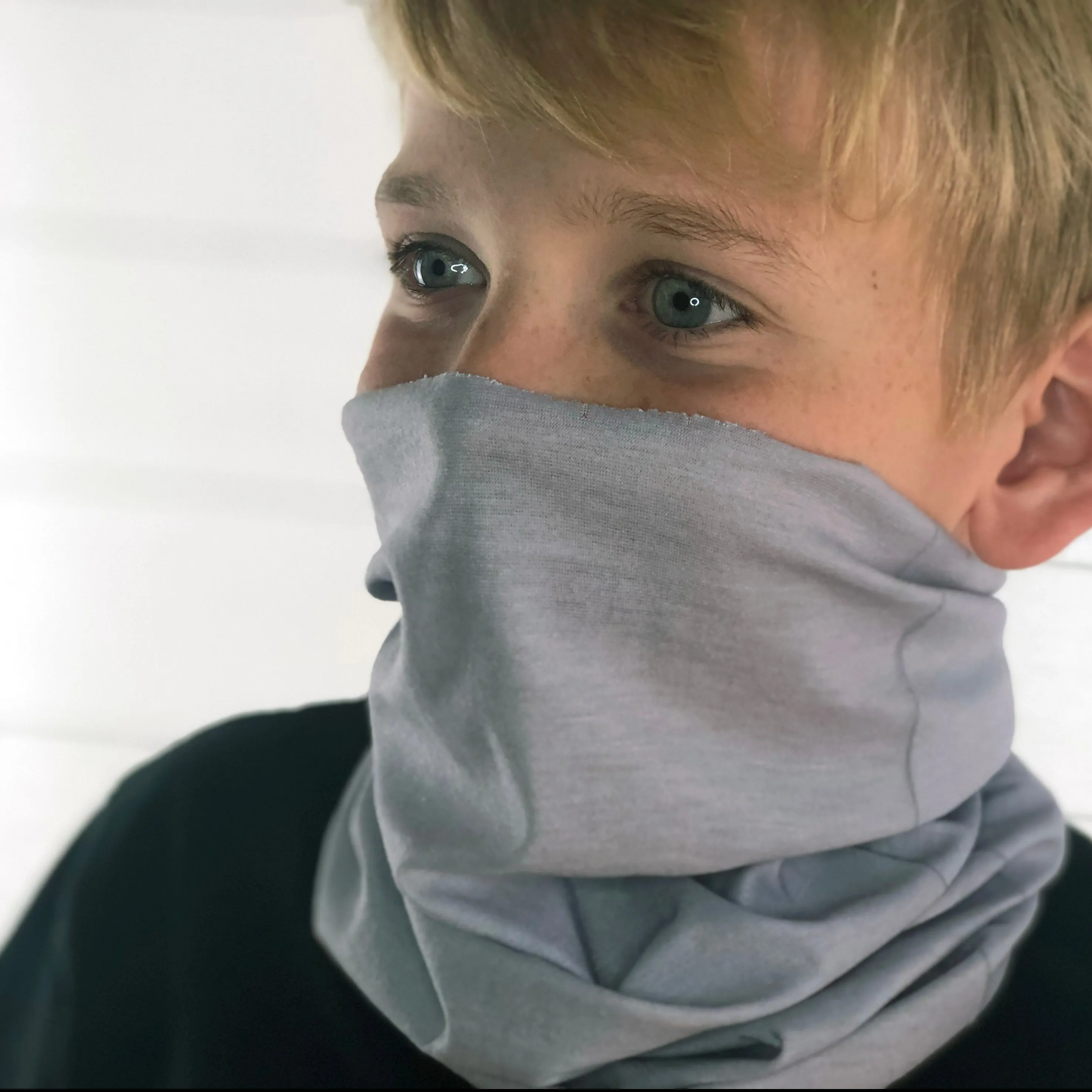 Light Grey Face Mask, Neck Gaiter