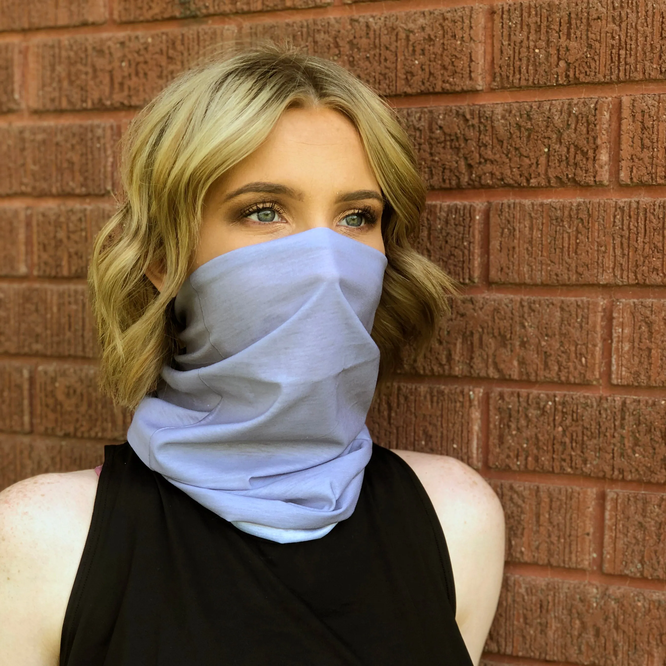 Light Grey Face Mask, Neck Gaiter