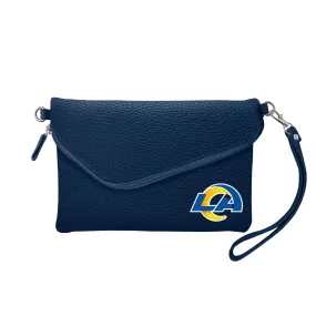 Los Angeles Rams Fold Over Crossbody Pebble