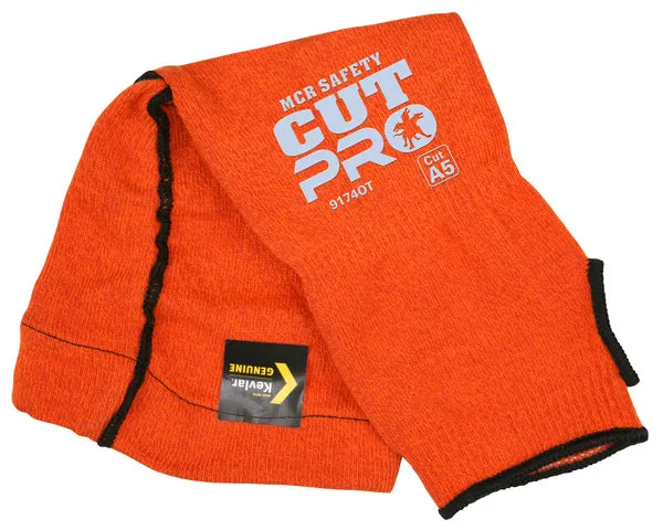 MCR Safety 14" Orange Kevlar Slv w gusset & thumb