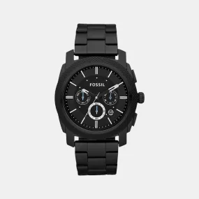 Men's Black Stainless Steel Chronograph Watch FS4552