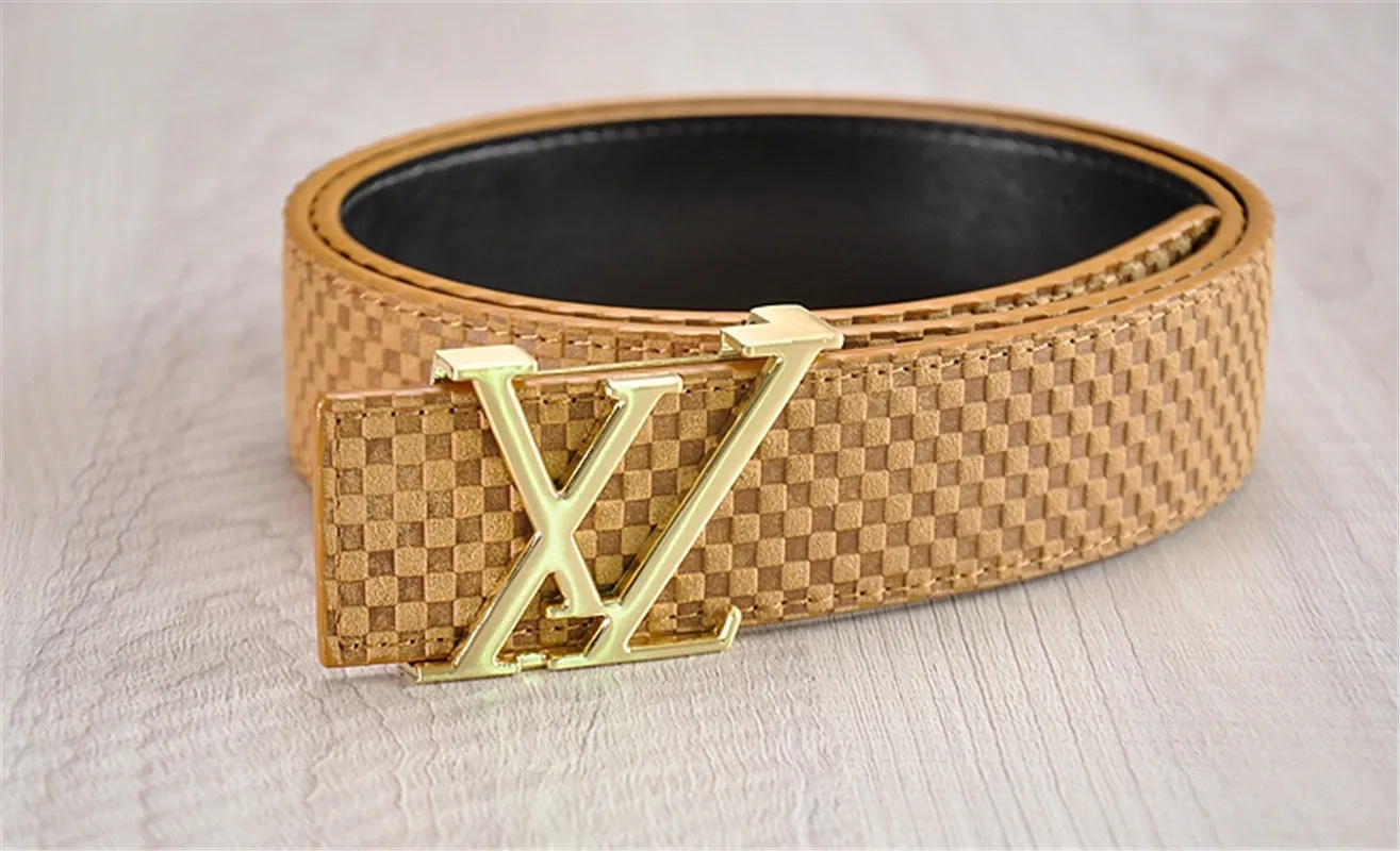 Men's Leather Belt With XZ-Shaped Buckle
