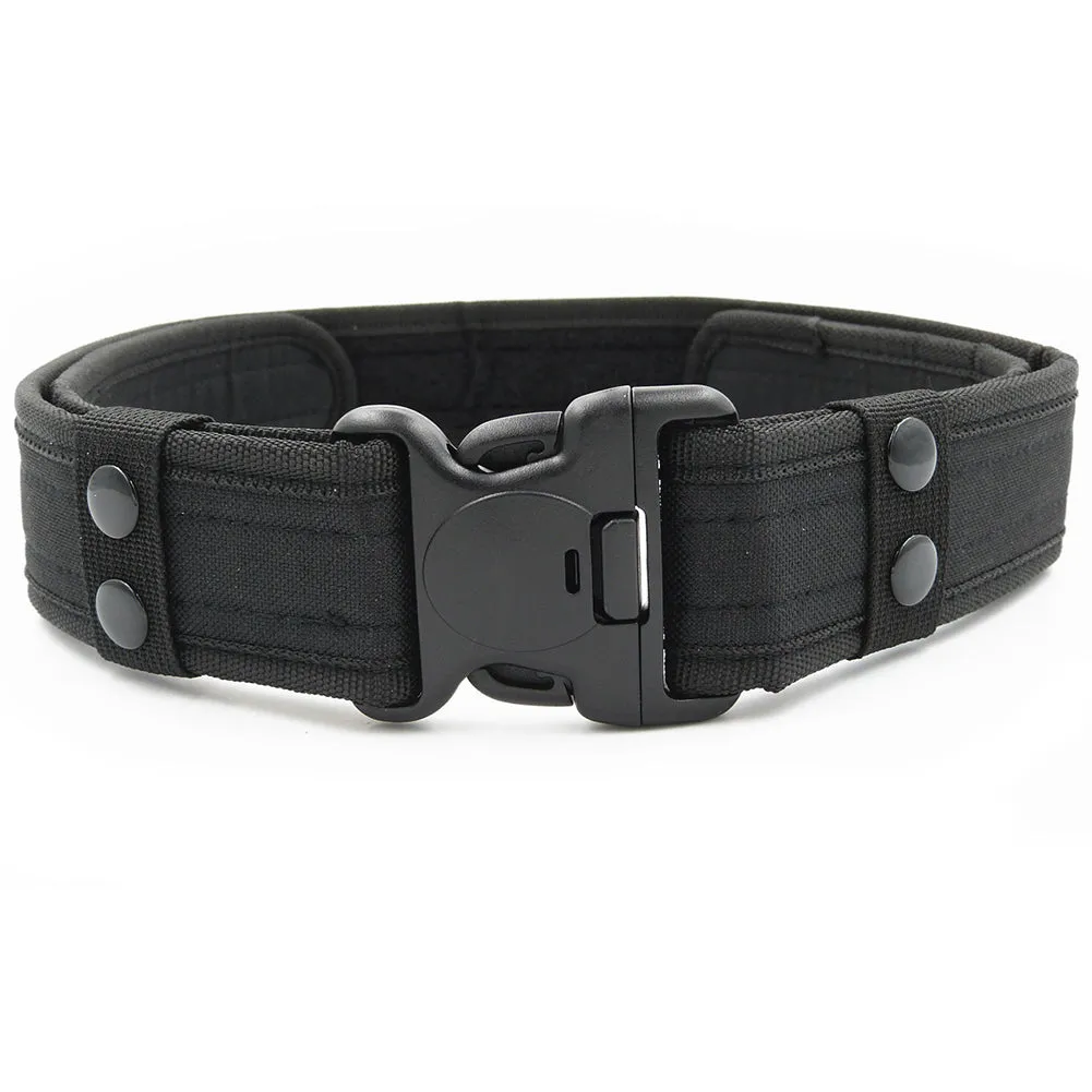 Men's Tactical Canvas Belt With Plastic Buckle