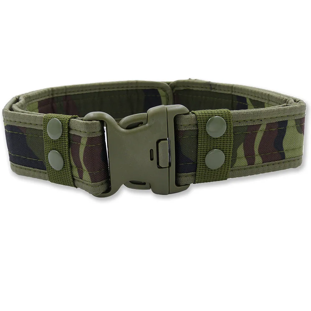 Men's Tactical Canvas Belt With Plastic Buckle