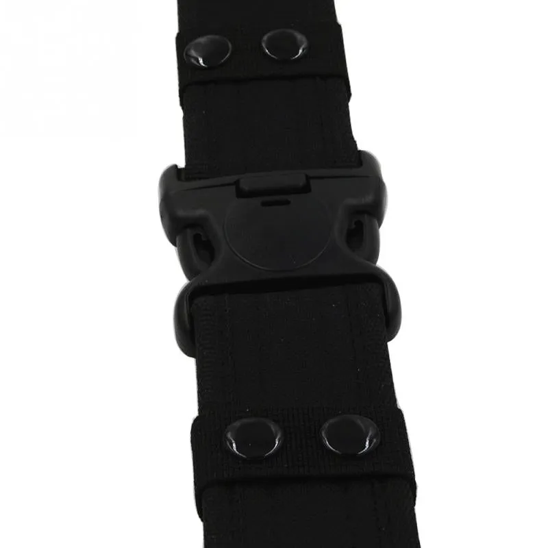 Men's Tactical Canvas Belt With Plastic Buckle