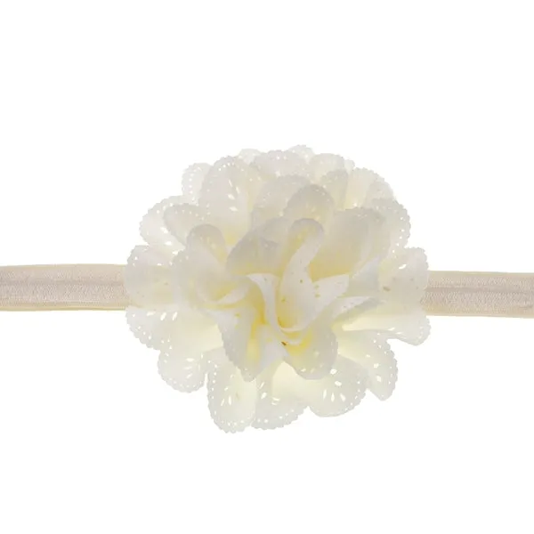 Mesh Baby Headband Fashion-Girls Flower-Elastic Hairband with Rosette