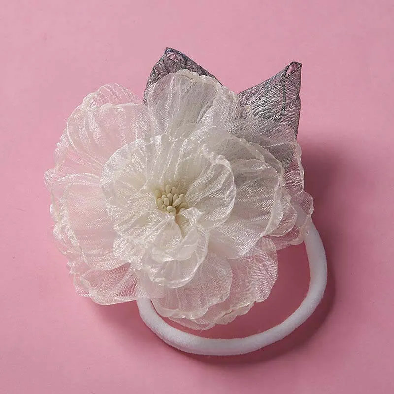 Mesh Flower Baby Girl Nylon Headbands