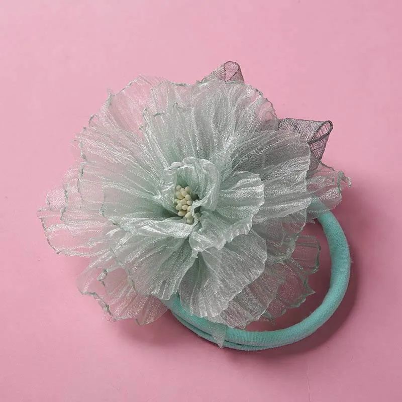 Mesh Flower Baby Girl Nylon Headbands