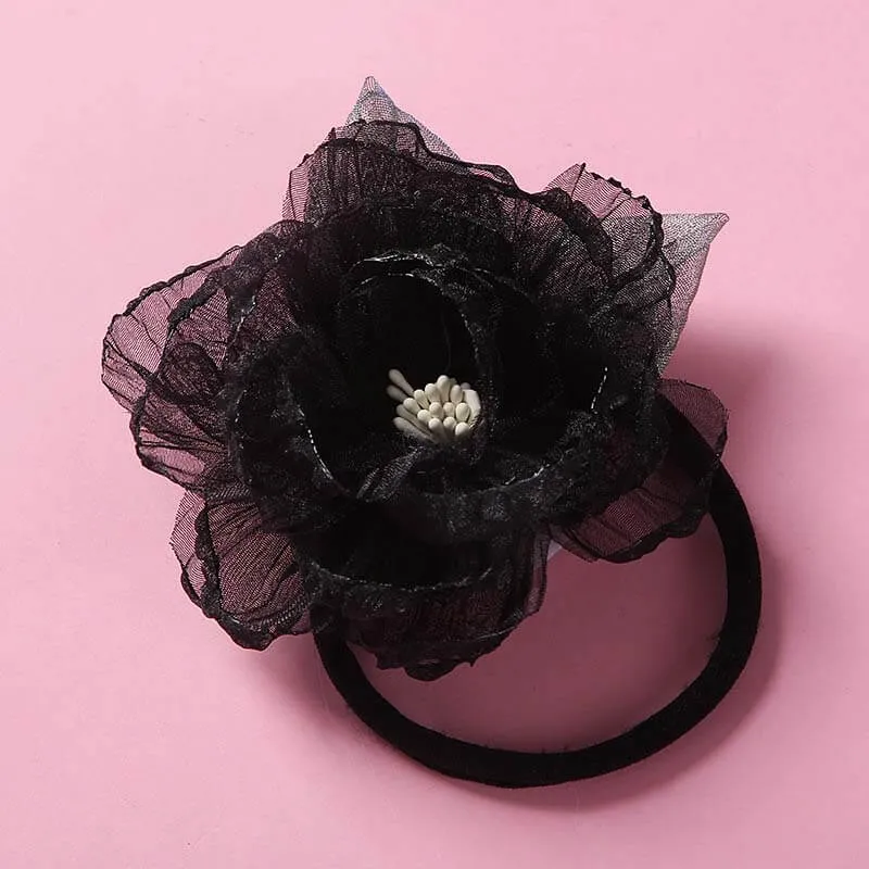 Mesh Flower Baby Girl Nylon Headbands