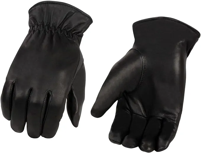 Milwaukee Leather Men's Leather Thermal Lined Gloves with Cinch Wrist - SH734